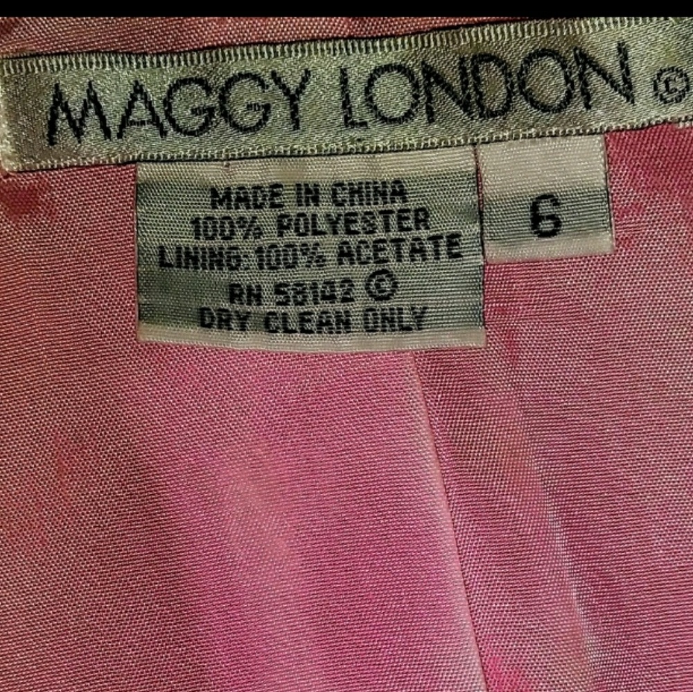 Maggy London Suit Jacket Size 6 Pink Quail - Picture 10 of 11